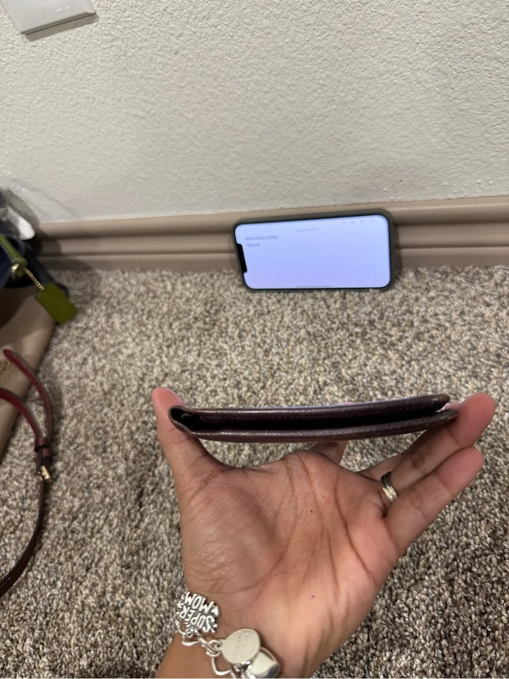 Louis Vuitton Plum Leather Wallet - Plum